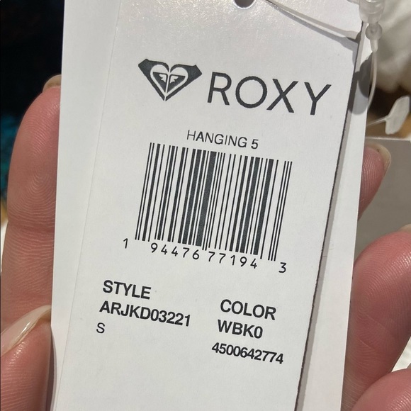 Roxy White Smocked Hanging Off-The-Shoulder Dress - Picture 9 of 9